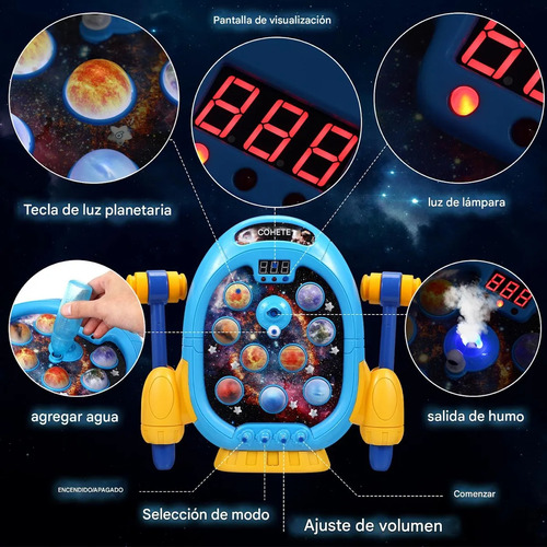 Juego Eléctrico De Golpear Topos Para Niños