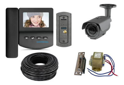 Portero Visor Hyundai JS225 Hintercom Color Gris