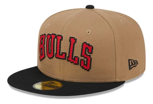 comprar Gorra 59fifty Chicago Bulls Nba Classic 8-bit Wordmark Beige