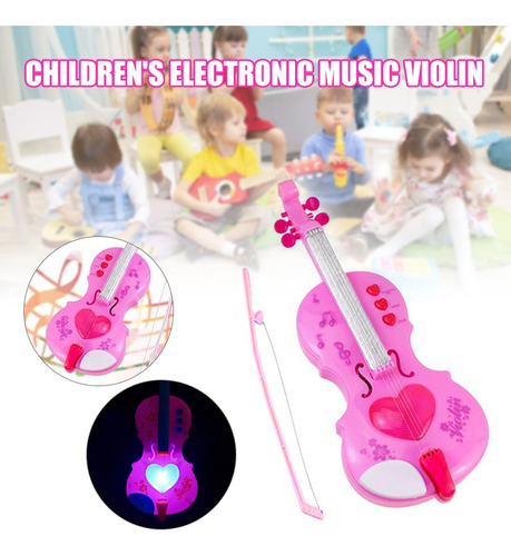 Niño Simulación Violín Juguete Eléctrico Instrumento Musical