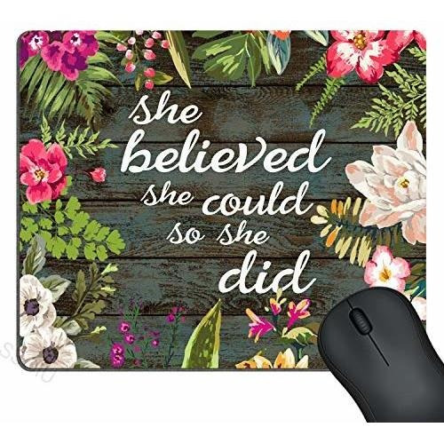 Pad Mouse - Gaming Mouse Pad She Believed She Could So She D