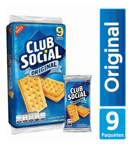 Galletas Club Social Original Paquete X 9 - Kg a $4