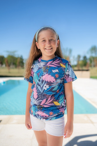 Imagen 1 de 2 de Remera Deportiva Estampada Niña
