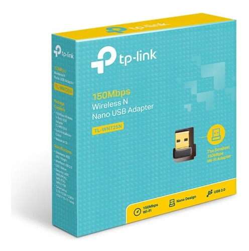 Adaptador Usb Antena Wifi Nano Tp-link Tl-wn725n