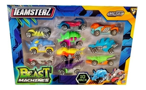 Teamsterz Beast Machines Caja X10 Vehículos Personaje pack x 10 vehículos