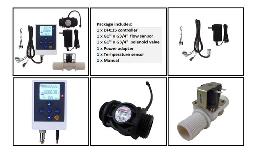 Medidor Control Flujo De Agua + Valvula Solenoide + Sensor