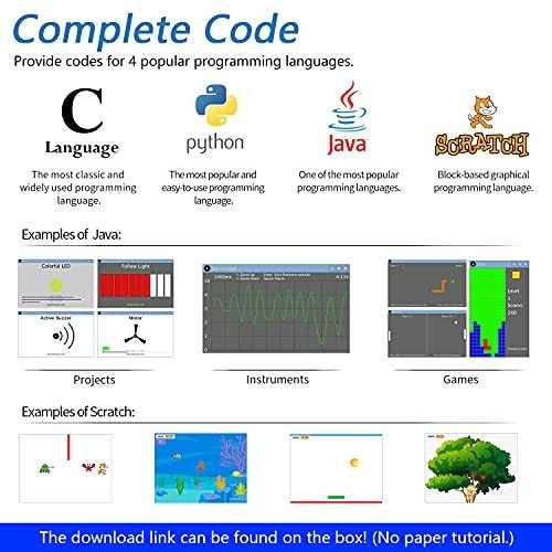 Kit De Programacion Freenove Para Raspberry Pi 4 -negro