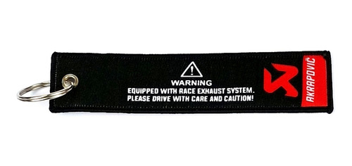 Imagem 2 de 5 de 2 Chaveiros Akrapovic Keychain Tecido Bordado - 2 Unidades