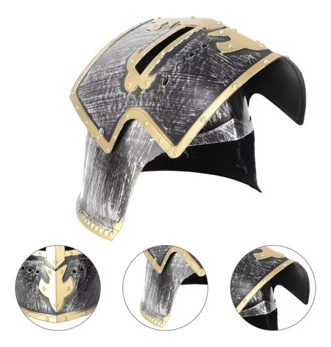 Capacete Real Cavaleiro Templário Elmo Guerreiro Medieval