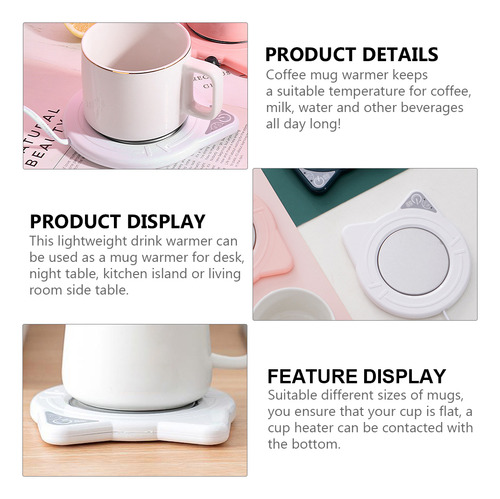 Posavasos Con Alimentación Usb Para Calentar Platos Y Tazas