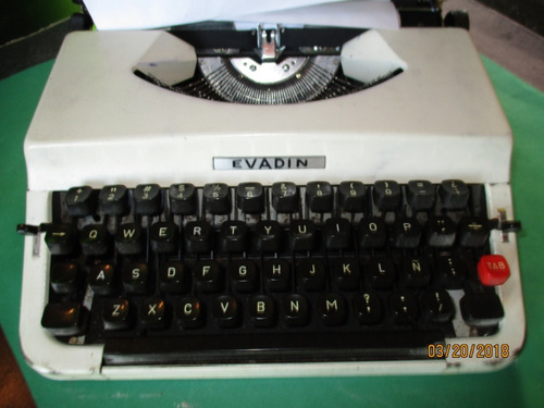 Maquina De Escribir Portatil Evadin