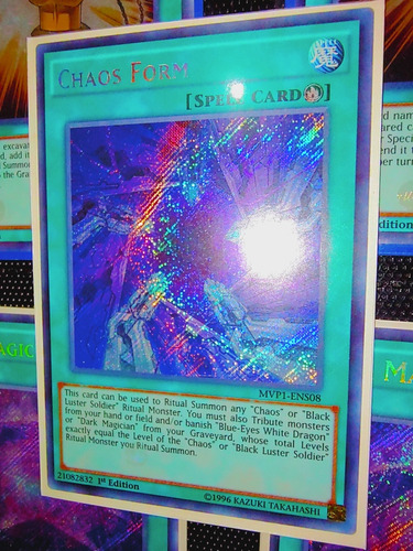 Yugioh! Chaos Form Secret Rare Mvp1-ens08 1st Edition 