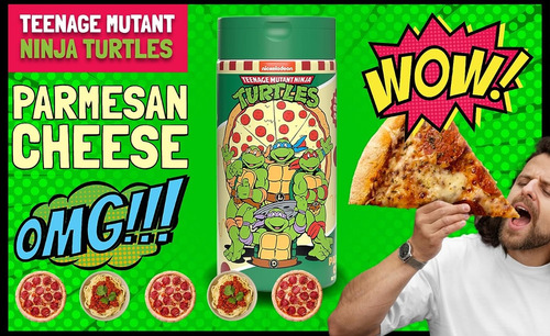 Queso Parmesano Rallado Tortugas Ninja 227g Comida Italiana