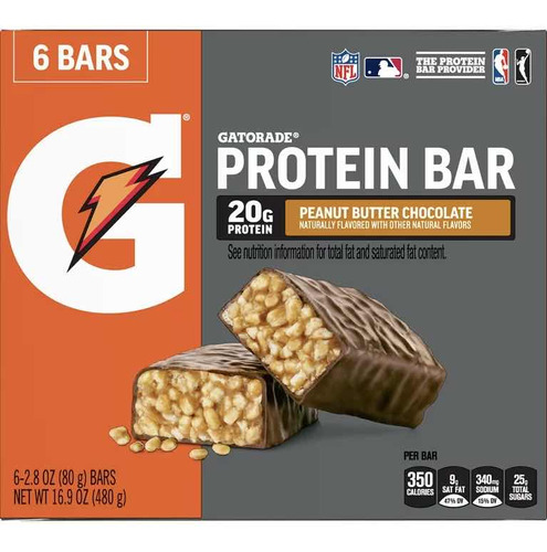 Barras De Proteína Gatorade Sabor Peanut Butter Chocolate Pa