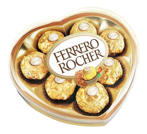 Estuche Corazon Regalo Ferrero Rocher X8u 