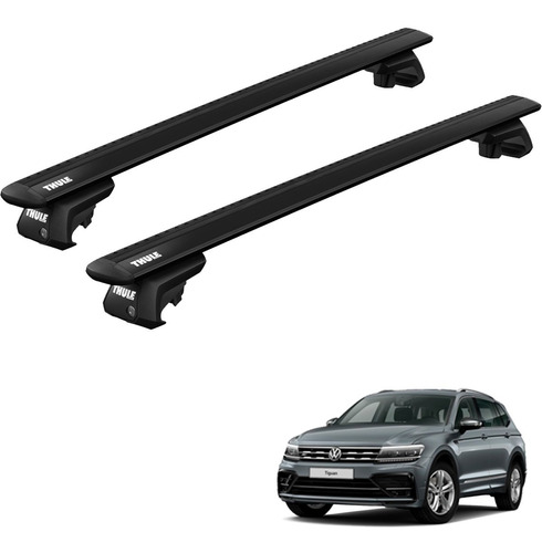 Rack Bagageiro Vw Tiguan Suv 2009 Até 2017 Diante Evo Thule