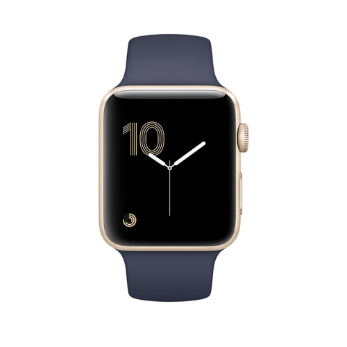 Apple Watch Sport Séries 2 42mm Caixa Dourado Pulseira Azul