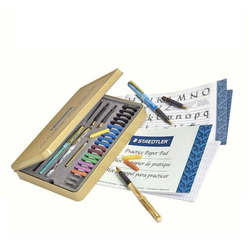 Set Caligrafia Plumillas Tinta Staedtler Escritura Tarjetas