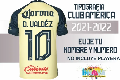 Crear playera del america con nombre y numero hotsell