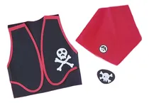 Comprar Disfraz Tnt Piratas Parches Pañuelo Pirata  Chaleco Tnt