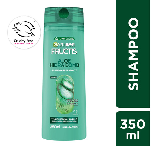 Shampoo Garnier Aloe Hidra Bomb 350ml Fructis