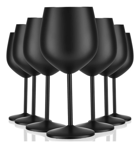 Juego 8 Copas De Vino De Acero Inoxidable Copas De Vino Con