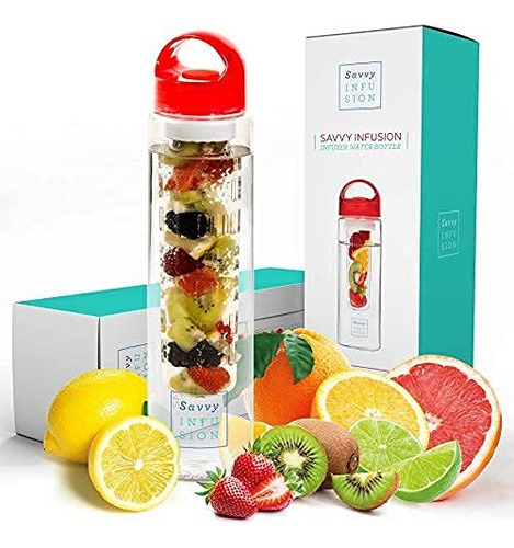 Botella Savvy Infusin, Botella Para Infusin De Frutas, De 24