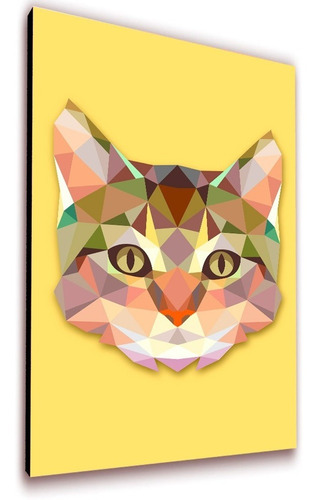 Cuadro 50x30cms Decorativo Gato!!!+envío Gratis