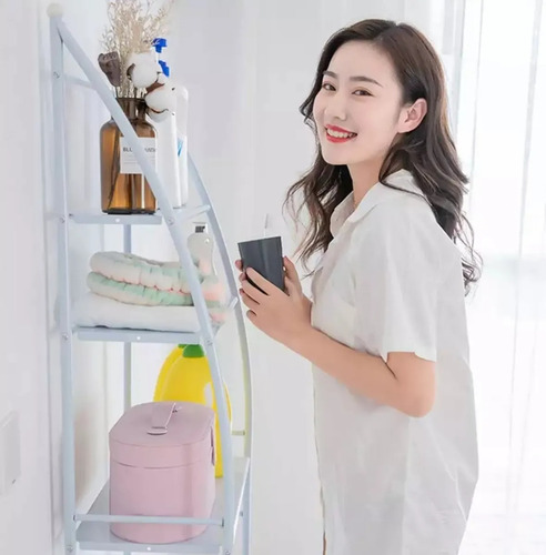 Imagen 7 de 9 de Estante De Lavadora Baño Lavanderia Organizador Multiusos