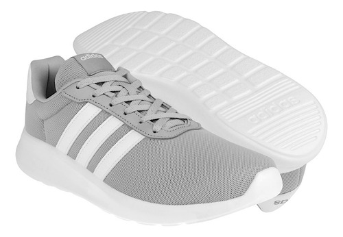 Tenis Caballero adidas Lite Racer Gy3100 Textil Gris