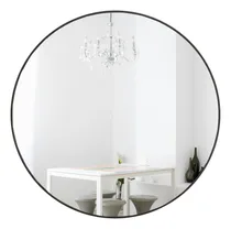 Comprar Espejo Redondo De Pared De 24 Pulgadas, Espejo Redondo Negr.