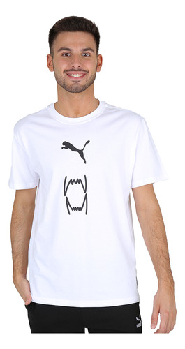 Remera Puma Franchise Core Hombre En Blanco