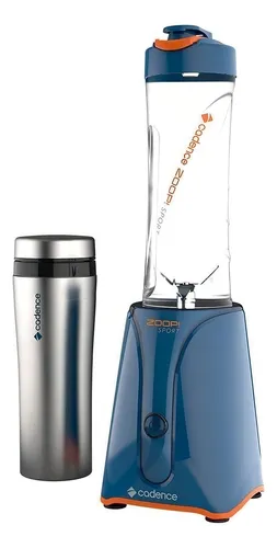 comprar Liquidificador portátil Cadence Zoop Sport BLD750 500 mL azul com jarra de plástico 220V