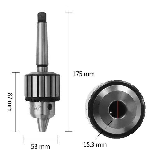 Portabrocas De Liberación Rápida Mt2-b16 De 1-13 Mm Con Portabrocas De Liberación Rápida Mt2-b16 De 1-13 Mm Con
