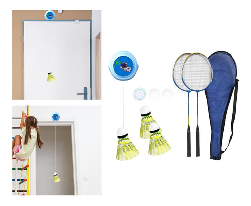 Entrenador Individual De Raquetas Azules De 2 Piezas