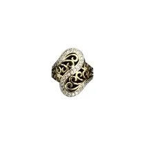 Comprar Anillo Oro Laminado 14k Talla 7 Circonios Blancos 