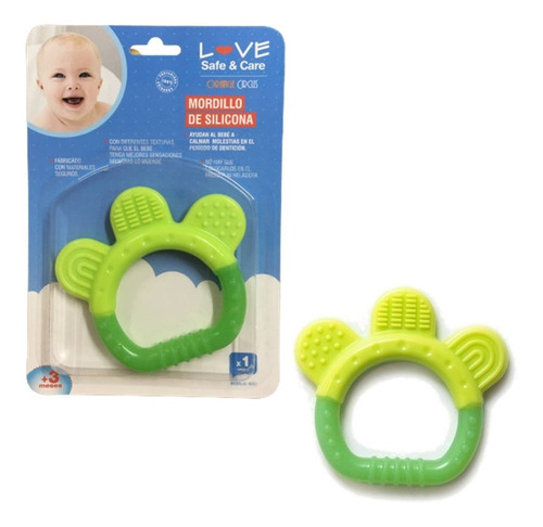 Mordillo Silicona Texturas Denticion Love Safe & Care Orig.