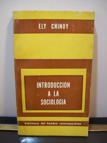Adp Introduccion A La Sociologia Ely Chinoy / Paidos 1972