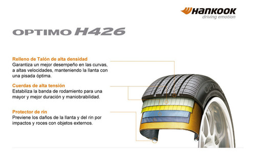 Neumático Hankook Optimo H426 195/50R16 84 H