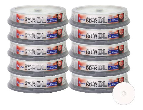 Smartbuy 50gb 6x Blu-ray Bd-r Dl Dual Layer Blank Dzuyr