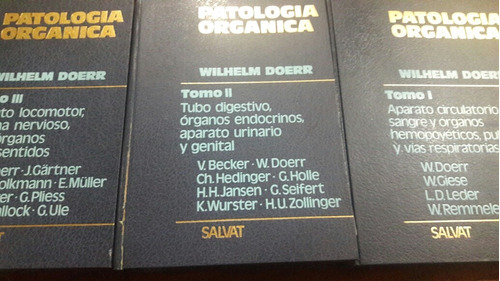 Patologia Organica Wilhelm Doerr 3 Tomos E1