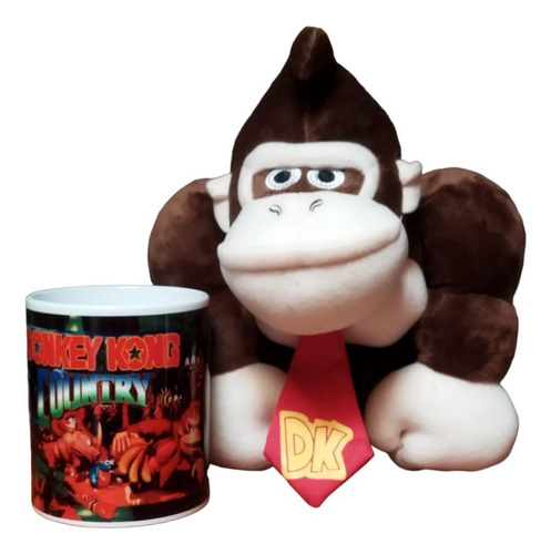Promoción Donkey Kong Peluche Más Taza