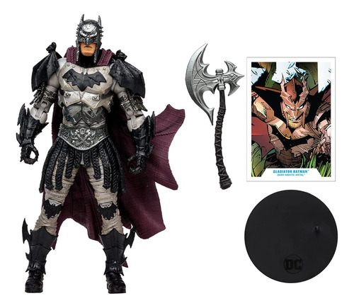 Figura Batman Gladiador Liga De La Justicia Dc Original 18cm