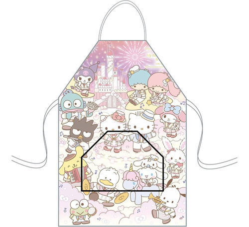 Delantal Cocina Mediano Para Niños Mini Chef Personalizado Hello Kitty 8 Personalizado