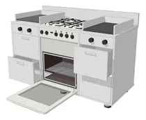 Comprar Cocinas Industriales De 6 Hornillas En Acero Inoxidable