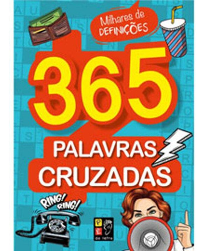 Libro 365 Palavras Cruzadas Capa Azul Claro De Editora Pe Na