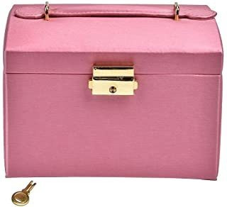 Caja De Almacenamiento De Joyería, Cuero De La Pu Joyero