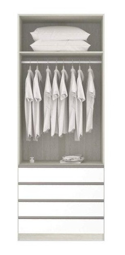 Guarda-roupa Modulado 2 Portas 4 Gavetas Prime Plus Luciane
