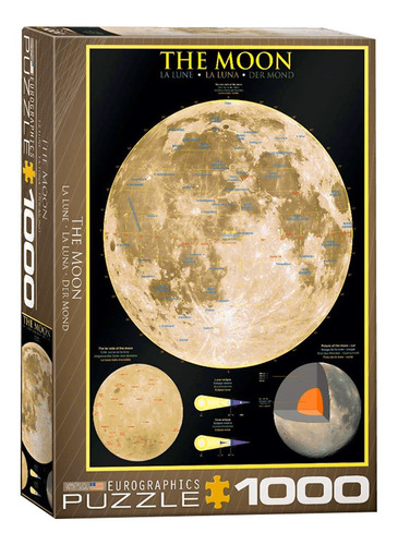 Rompecabezas La Luna The Moon 1000 Piezas Eurographics