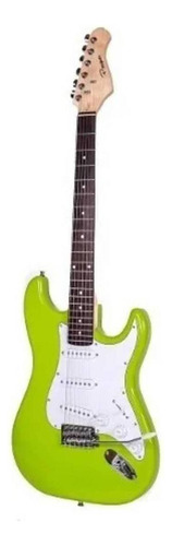 Guitarra eléctrica Parquer Custom Stratocaster de caoba 2019 verde limón laca